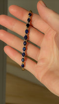 Dreamy Sapphire x Diamond Vintage Bracelet 14K Gold