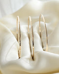 Amazing Faceted Round Vintage Bangles 14K Gold 1970s