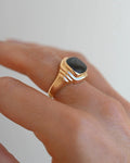 Vintage Ring w Green Spinel 18K Gold 1964