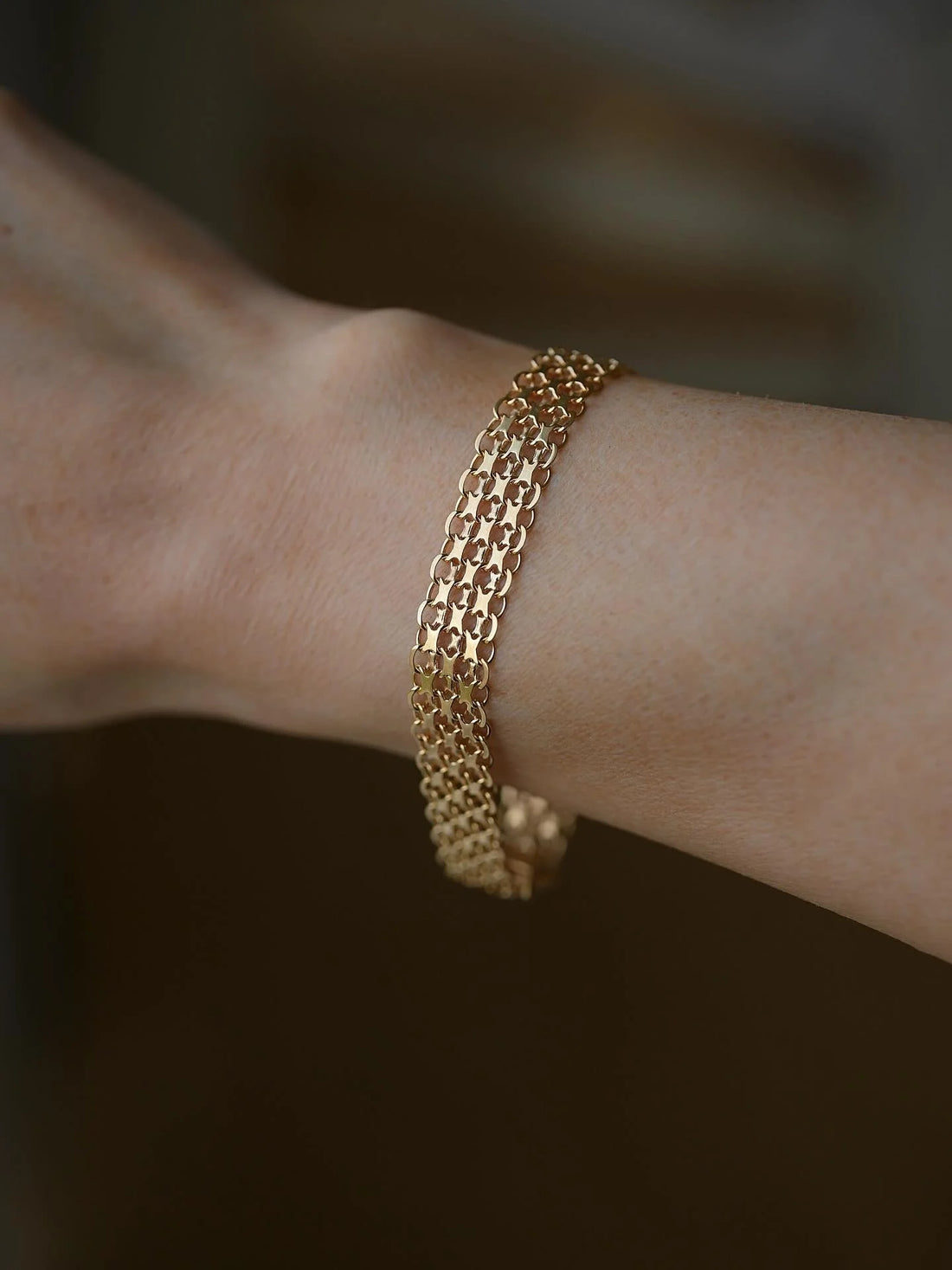 Perfect Star Link Bracelet 18K Gold Sweden 1964