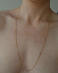 Loooooong Sexy Curb Link Chain 18K Gold