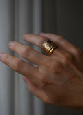 The cigar band styled with a plain gold band